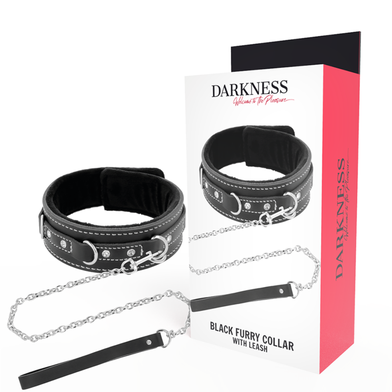 Darkness High - Quality Leather Necklace With Leash