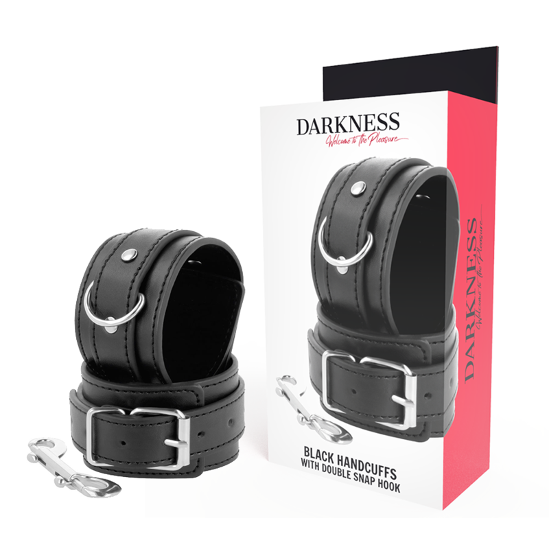 Darkness Black - Adjustable Handcuffs With Double