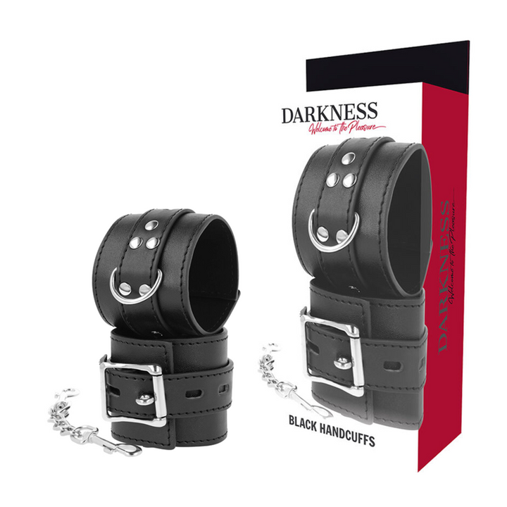 Darkness Black - Leather Handcuffs