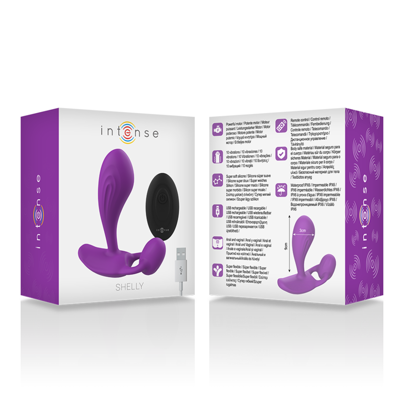 Intense Shelly Plug - Anal Remote Control Purple — Silicone