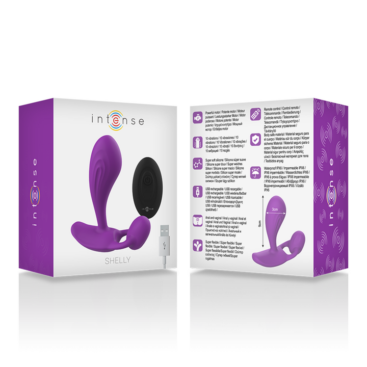 Intense Shelly Plug - Anal Remote Control Purple — Silicone