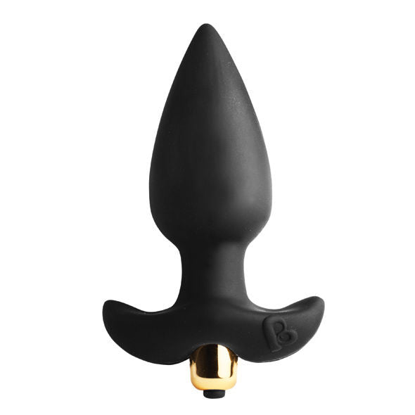 Butt Throb P-Point Stimulator 7 Speeds Black — Black silicone