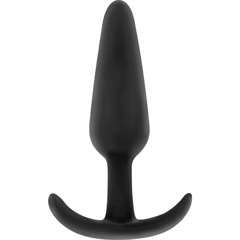 Black&amp;Silver Kael Anal Plug — Black silicone