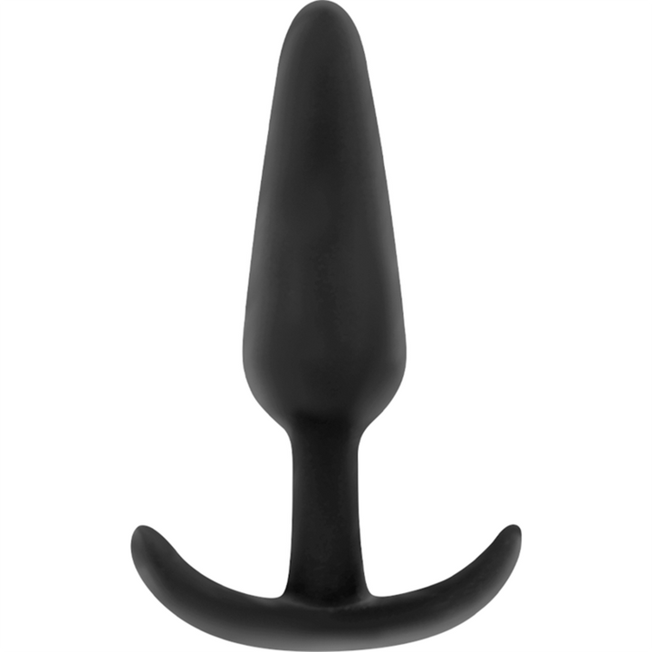 Black&amp;Silver Kael Anal Plug — Black silicone