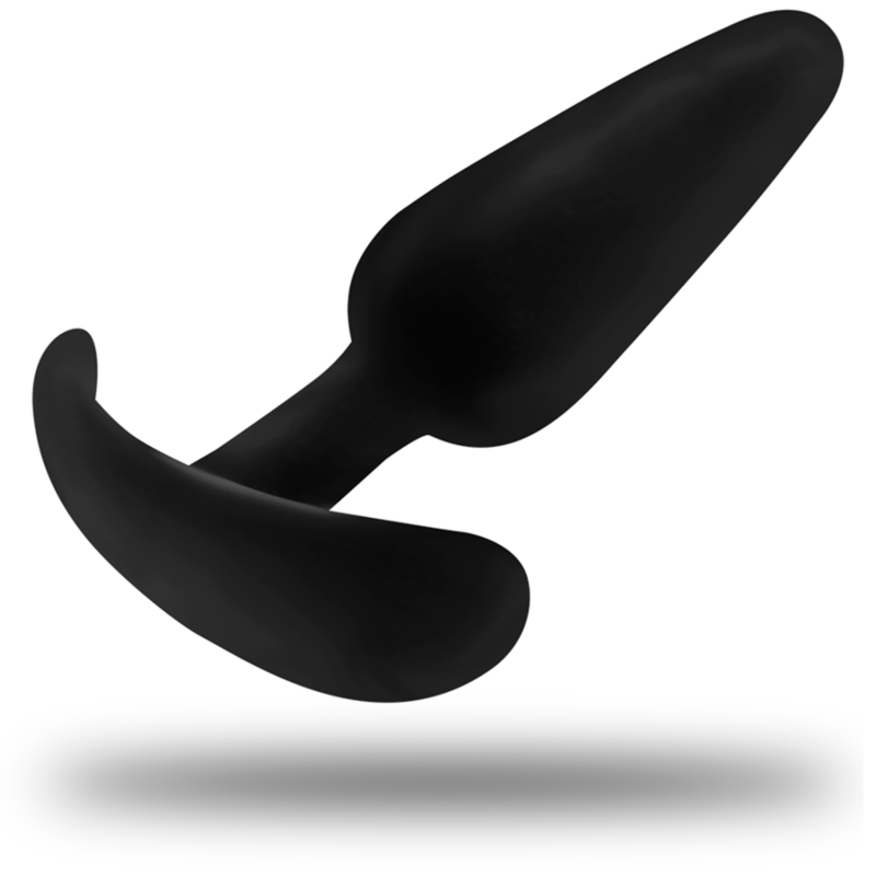 Black&amp;Silver Kael Anal Plug — Black silicone