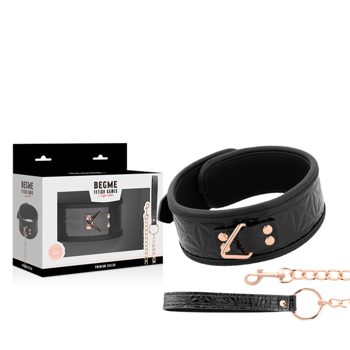 Begme Black Edition - Premium Vegan Leather Collar With