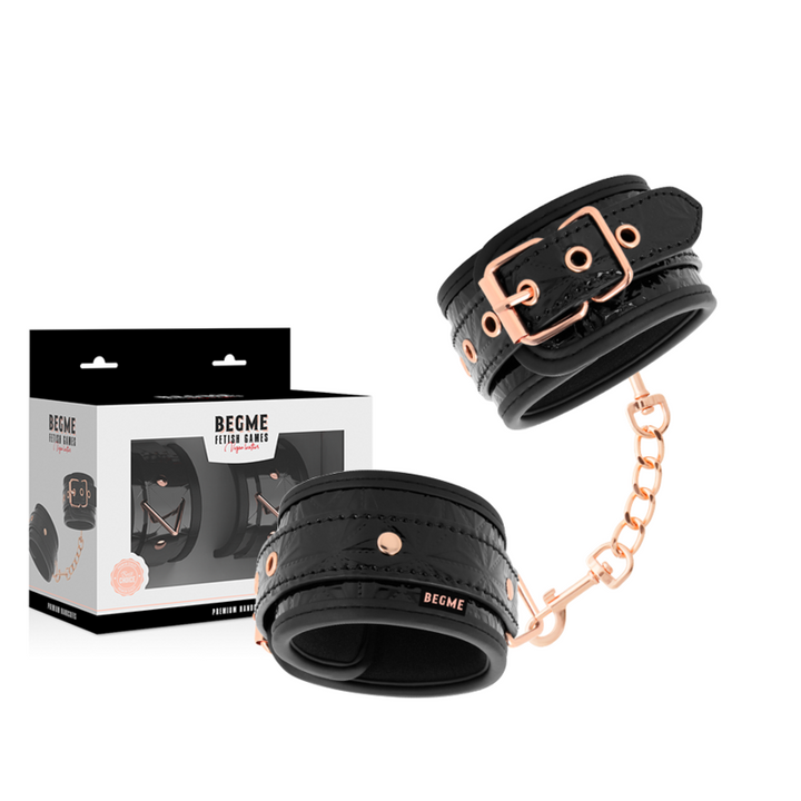 Begme Black Edition - Premium Handcuffs With Neoprene Lining