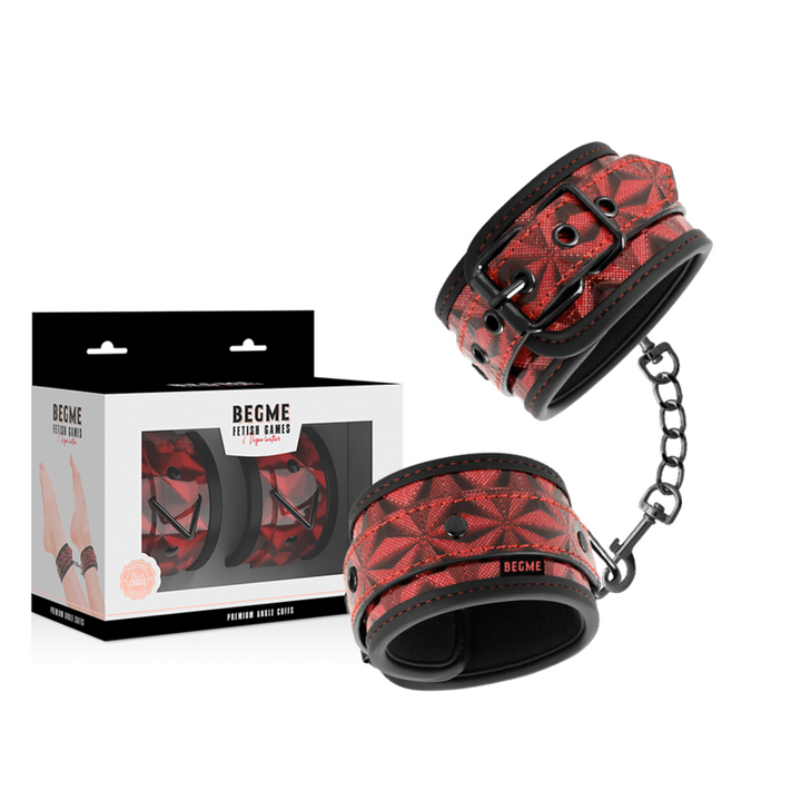 Begme Red Edition - Premium Ankle Cuffs With Neoprene Lining
