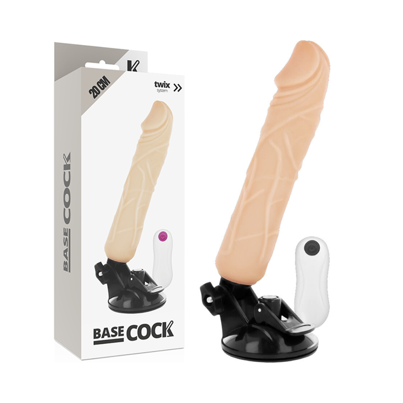 Basecock - Realistic Vibrator Remote Control Flesh 20 CM -O- 4