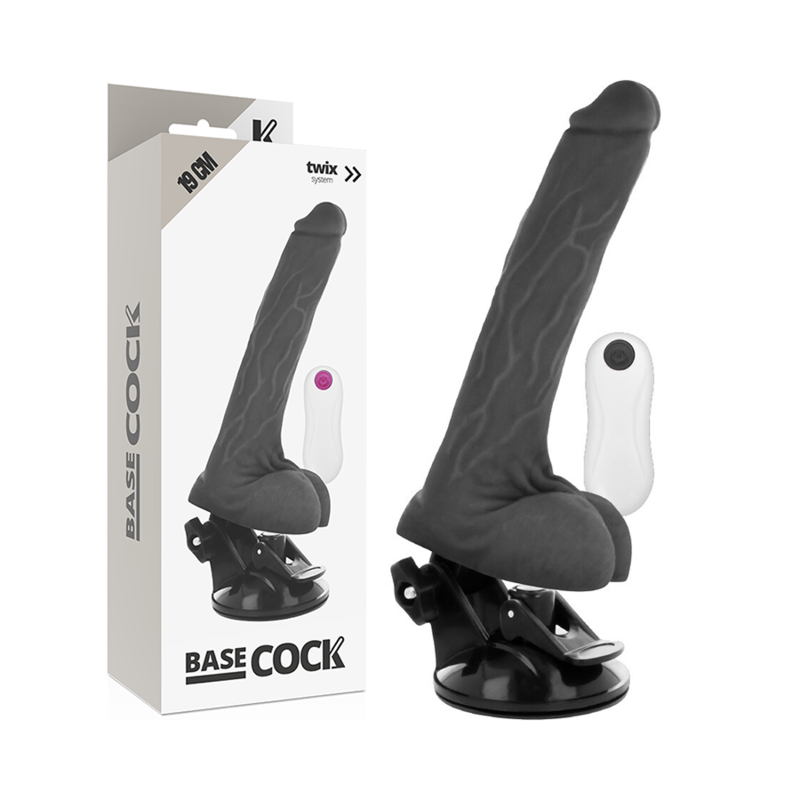 Basecock - Realistic Vibrator Remote Control Flesh 19 CM -O- 4
