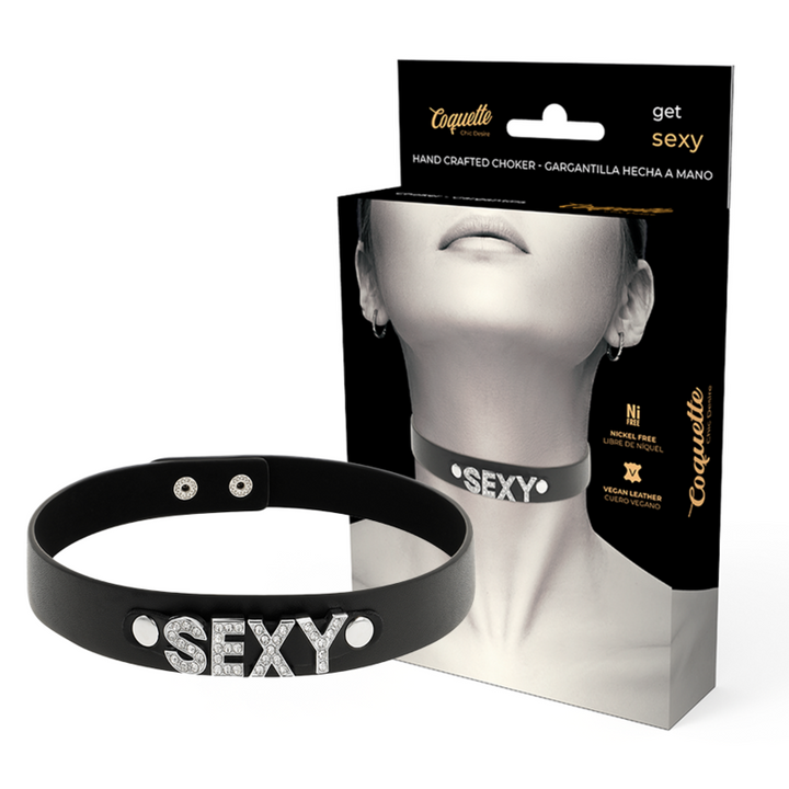 Coquette Chic - Desire Sexy Vegan Leather Choker