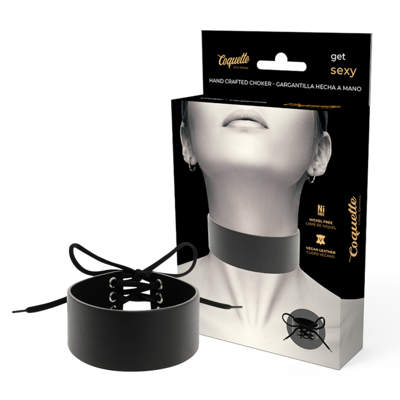 Coquette Chic - Desire Vegan Leather Choker
