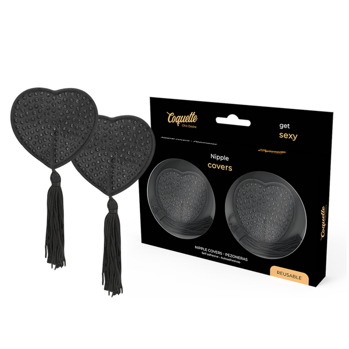 COQUETTE CHIC DESIRE - NIPPLE COVERS BLACK