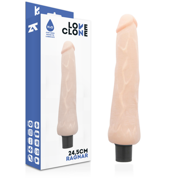 Loveclone Ragnar Self Lubrication Vibrator 24.5 CM -O- 3.5 — Skin TPR