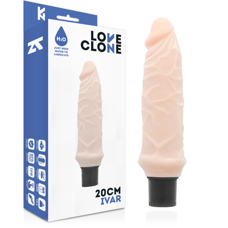 Loveclone - Ivar Self Lubrication Vibrator 20 CM -O- 3.7 CM