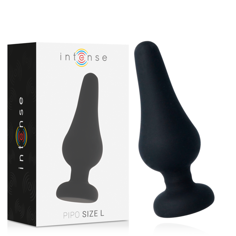 Intense Anal Plug - Pipo L Black Silicone 13 CM
