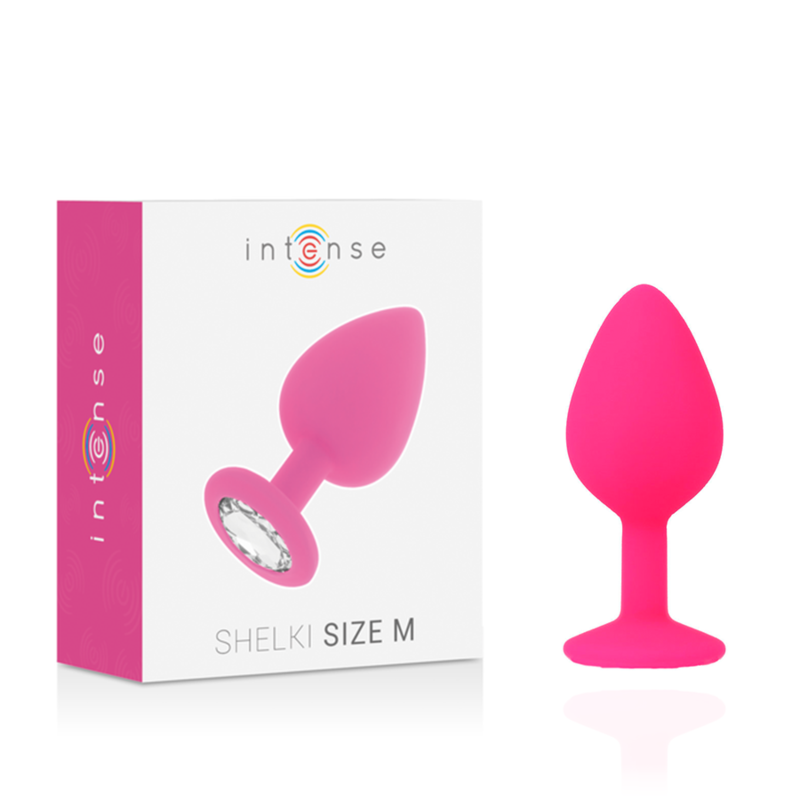 Intense Shelki M Anal Plug — Fuchsia silicone