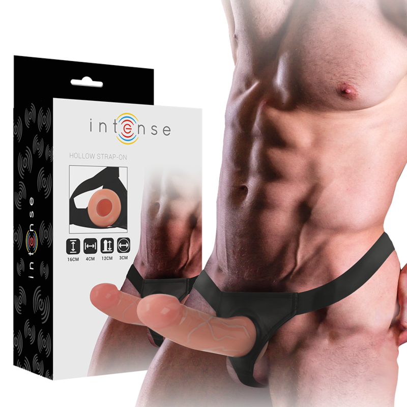 Intense Hollow Harness - With Dildo 16 X 3 CM