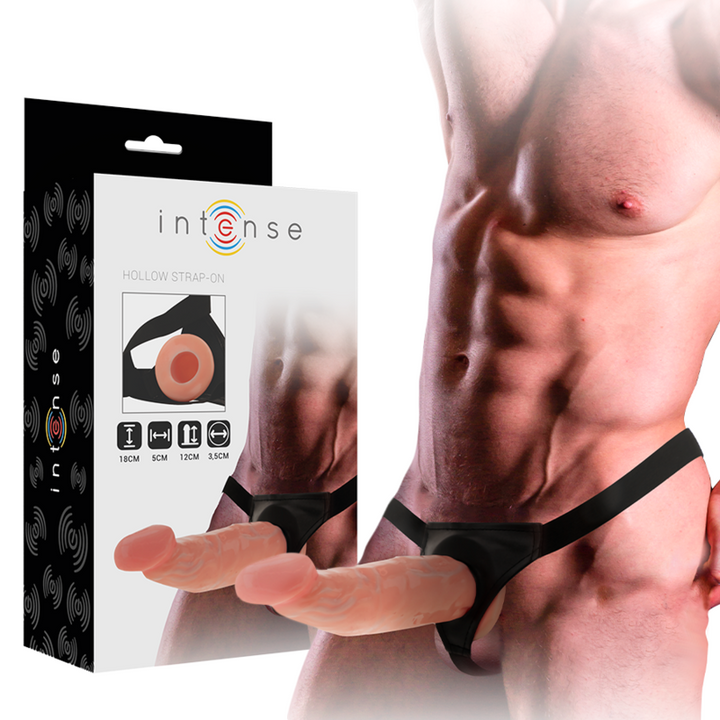Intense Hollow Harness - With Dildo 18 X 3.5 CM