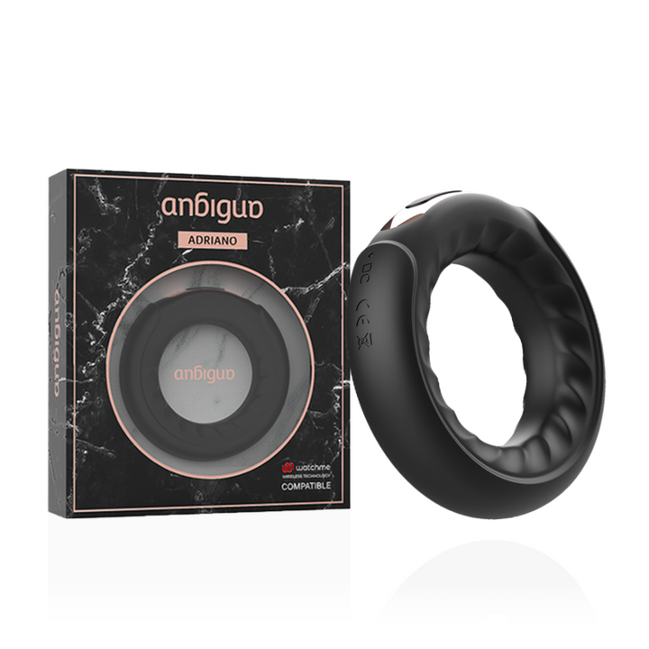 Anbiguo - Adriano Vibrating Ring + Watchme Remote Control