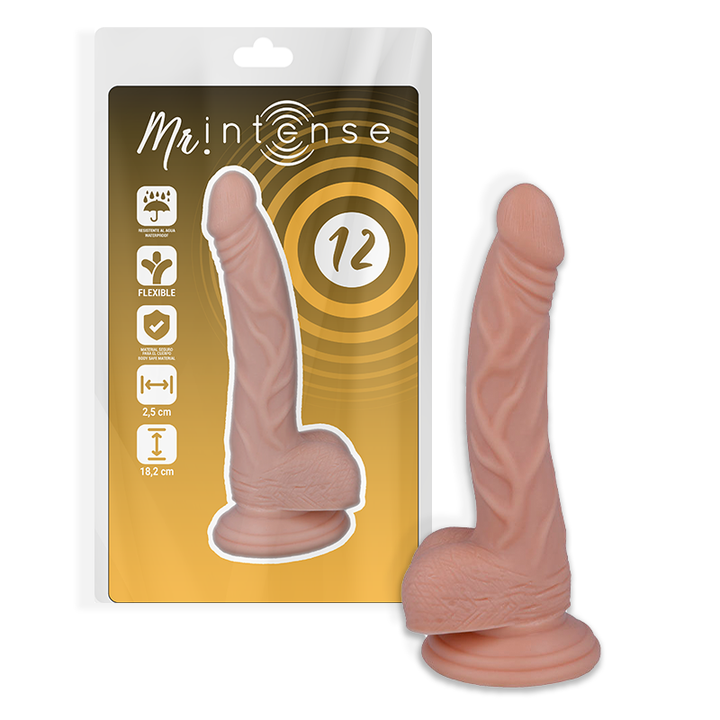 Mr Intense 12 Realistic Cock 18.2 CM -O- 2.5 CM — Skin