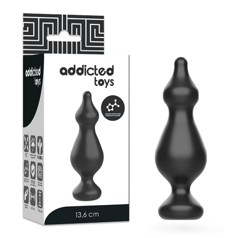 Addicted Toys - Anal Sexual Plug 13.6 CM Black