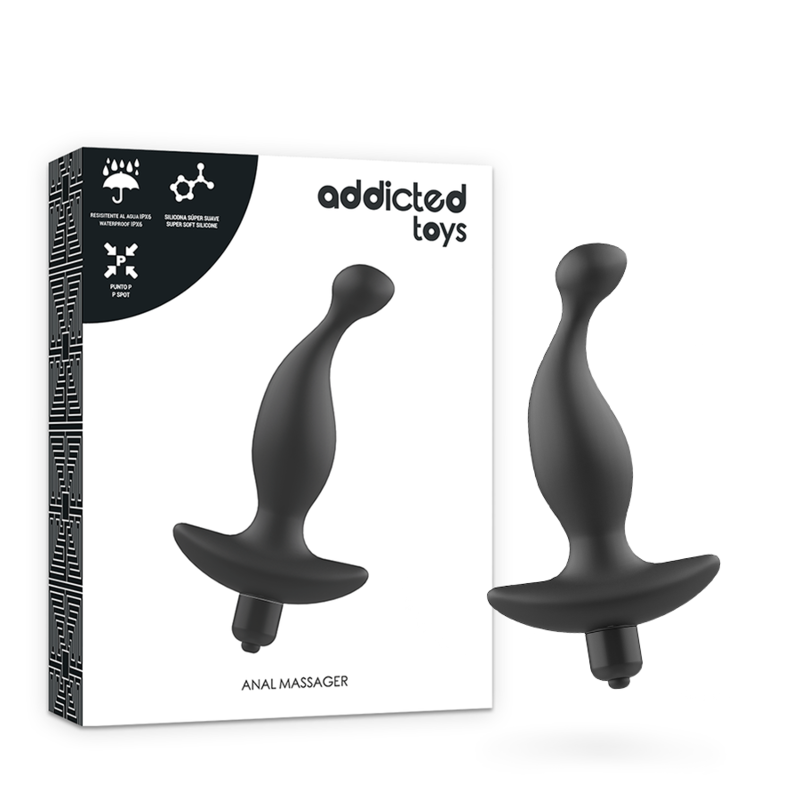 Addicted Toys - Analmassagegerät mit Vibration Schwarz Modell 1