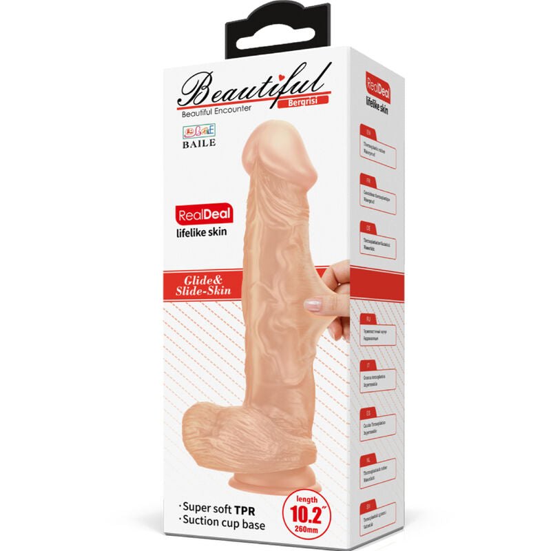 Baile Beautiful - Encounter Bergrisi Flexible Realistic Dildo — Skin TPR