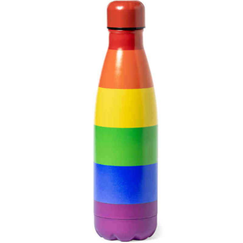 PRIDE - METALLISCHER WARMWASSERSPEICHER MIT DER LGBT-FLAGGE