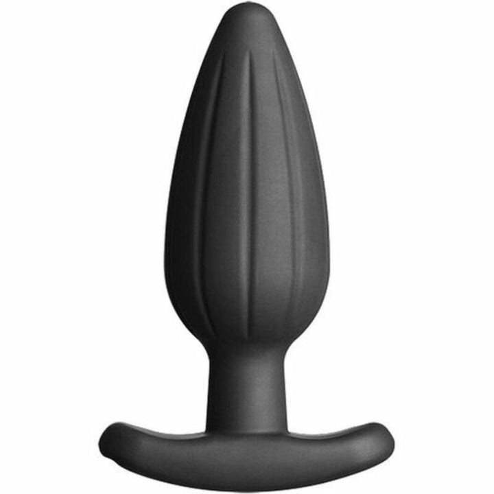 Electrastim Silicone Black Rocker Butt Plug Large — Black