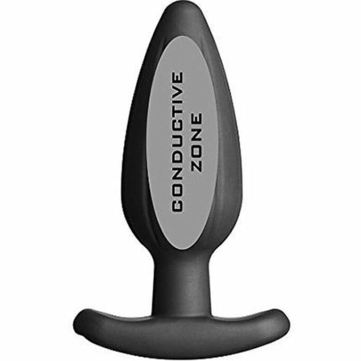 Electrastim Silicone Black Rocker Butt Plug Large — Black