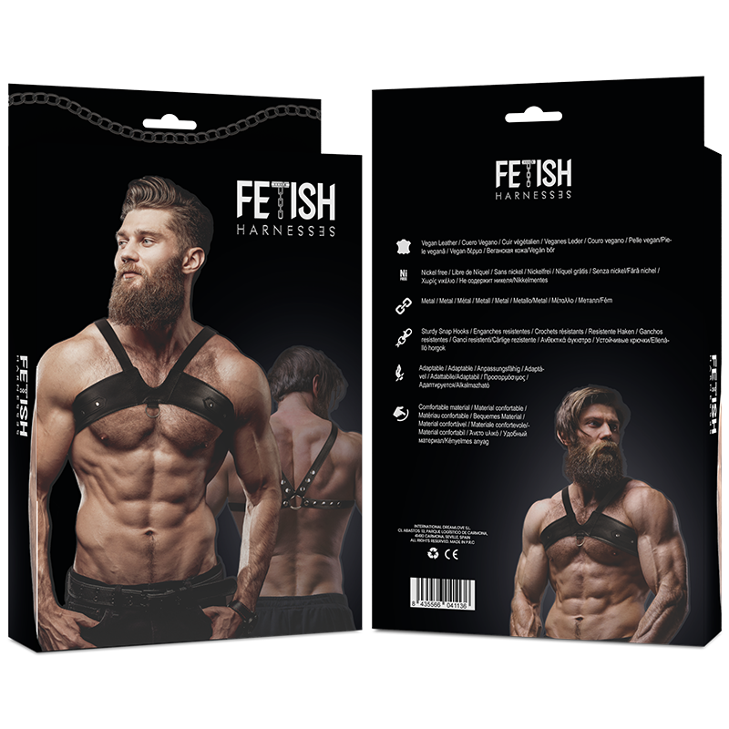 Fetish Submissive Attitude - Mens Brigade Eco-Leather Chest