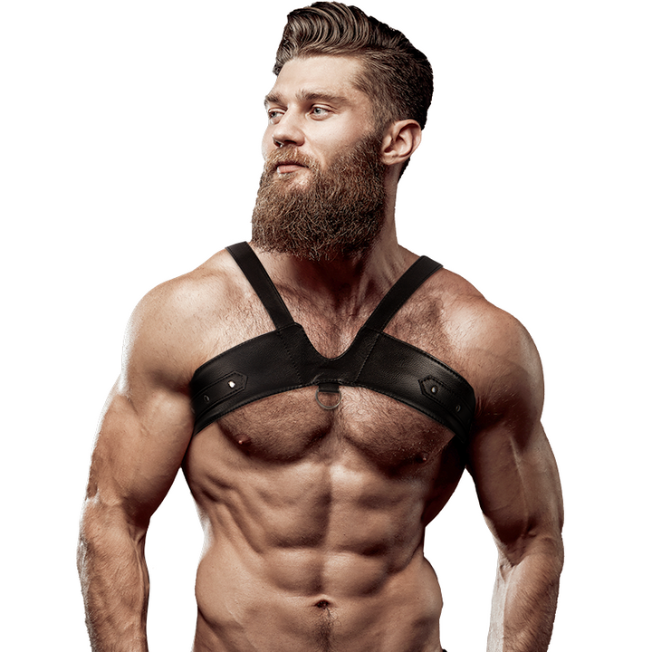 Fetish Submissive Attitude - Mens Brigade Eco-Leather Chest