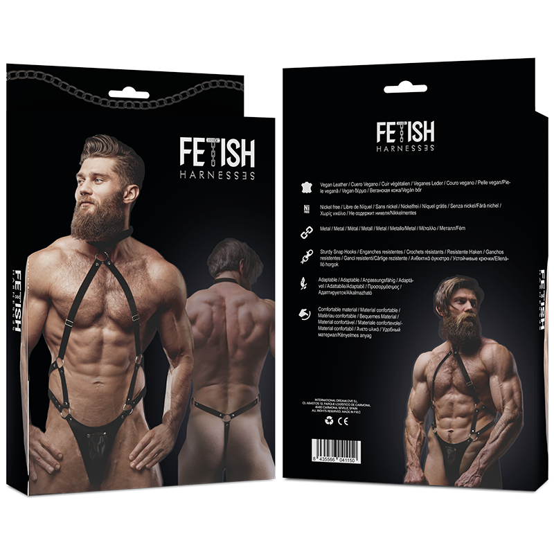 Fetish Submissive Attitude - Mens Eco-Leather Jock Strap