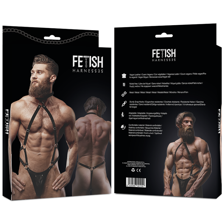 Fetish Submissive Attitude - Mens Eco-Leather Jock Strap