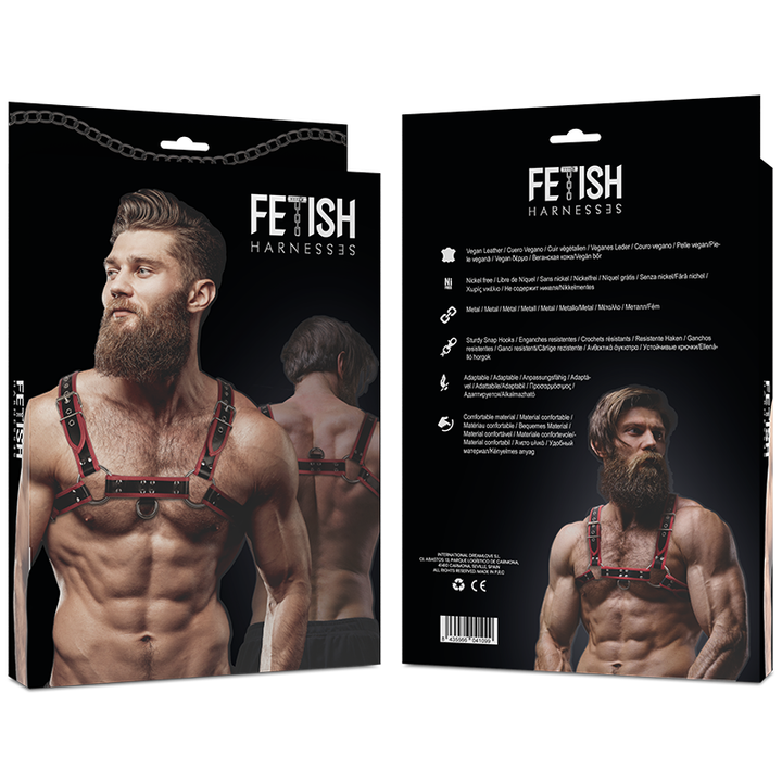 Fetish Submissive Attitude - Mens Eco-Leather Chest Harness