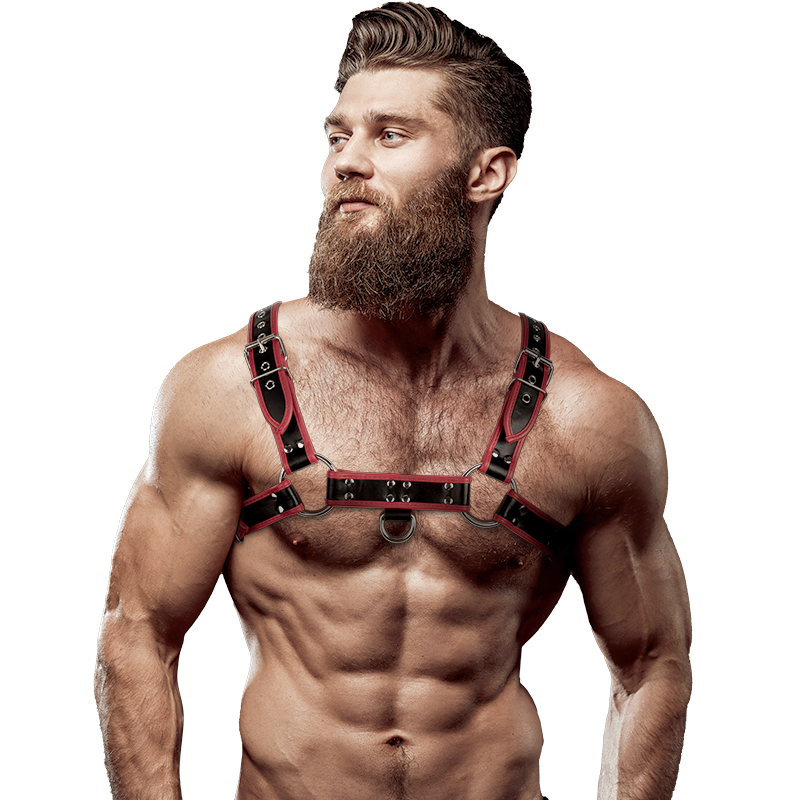 Fetish Submissive Attitude - Mens Eco-Leather Chest Harness