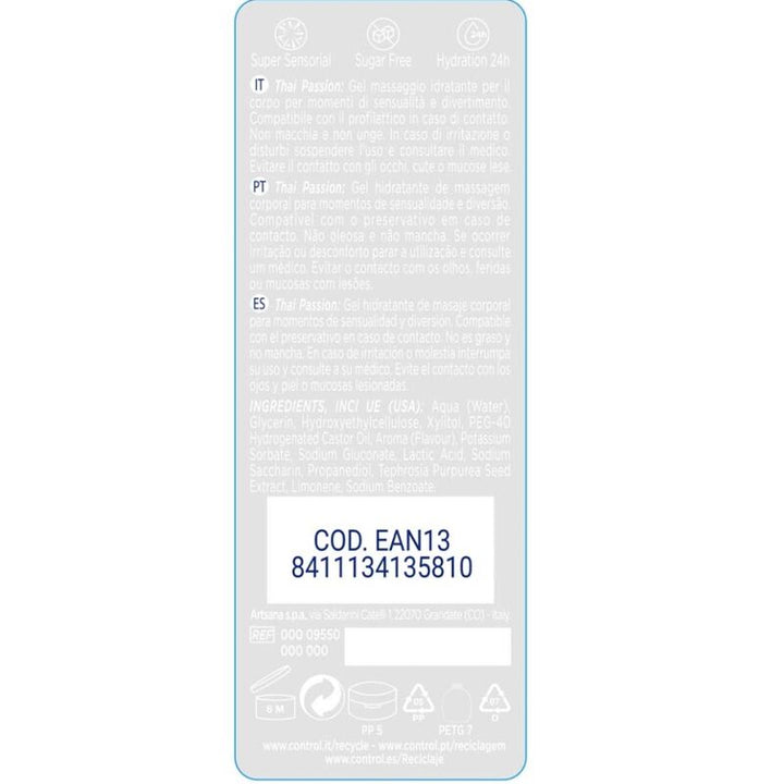 CONTROL - 2 EN 1 MASSAGE &amp; PLEASURE THAI PASSION 200 ML