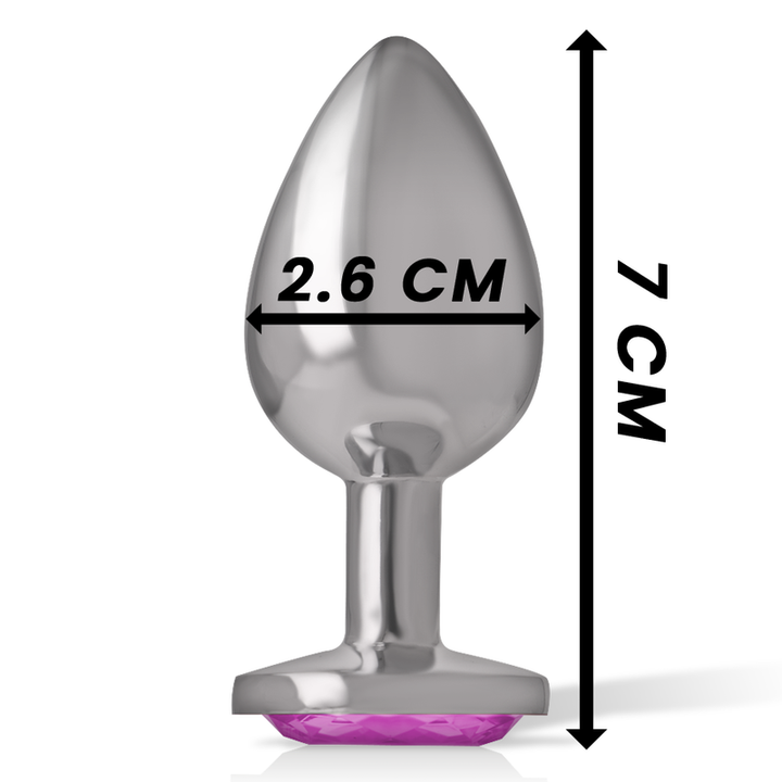 Intense Aluminum Metal Anal Plug Pink Heart Size S — pink metal