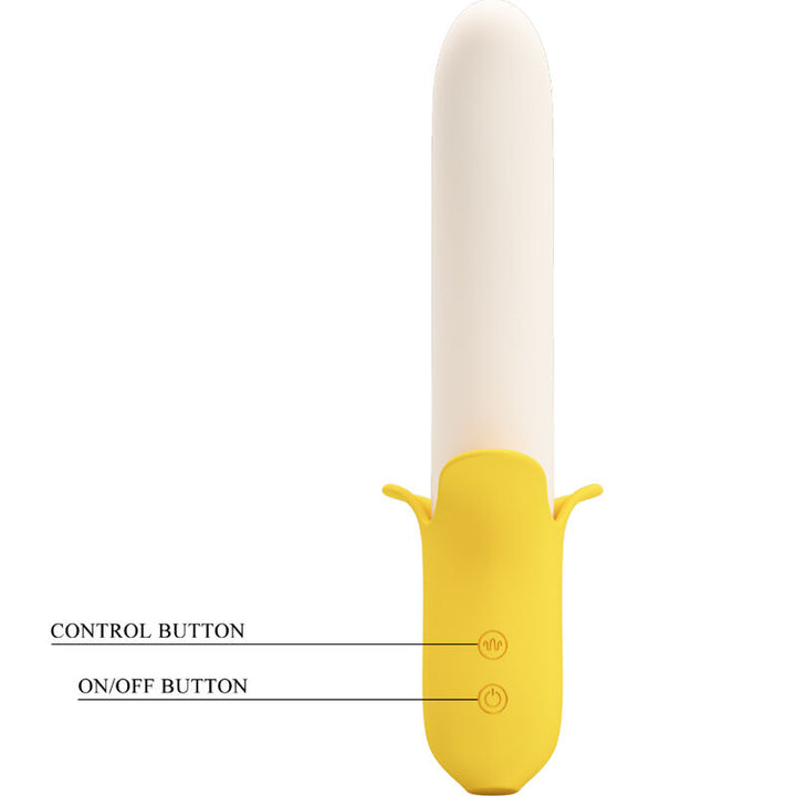 PRETTY LOVE - BANANA GEEK SUPER POWER 7 VIBRATIONS UP&amp;DOWN SILICONE BLACK