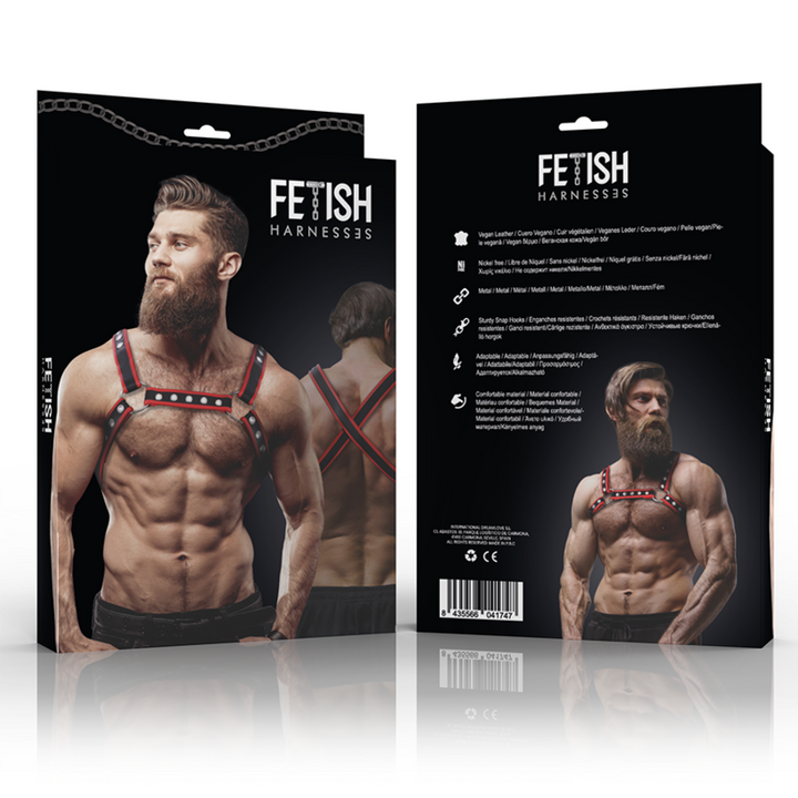 Fetish Submissive Attitude - Mens Eco-Leather Chest Bulldog