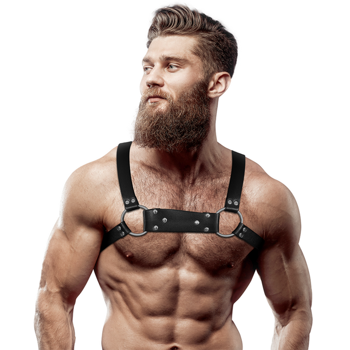Fetish Submissive Attitude - Mens Eco-Leather Bulldog Chest
