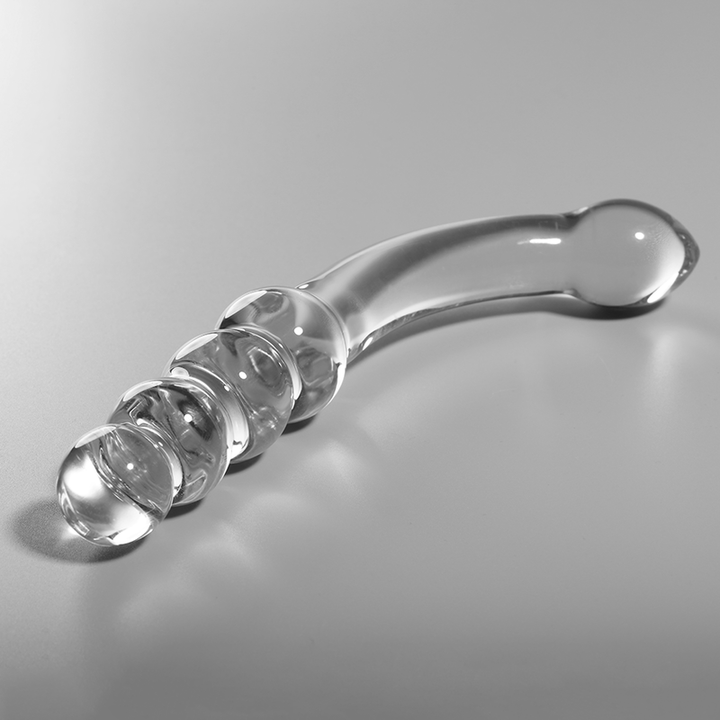Nebula Series By Ibiza Model 14 Dildo Borosilicate Glass — Clear glass