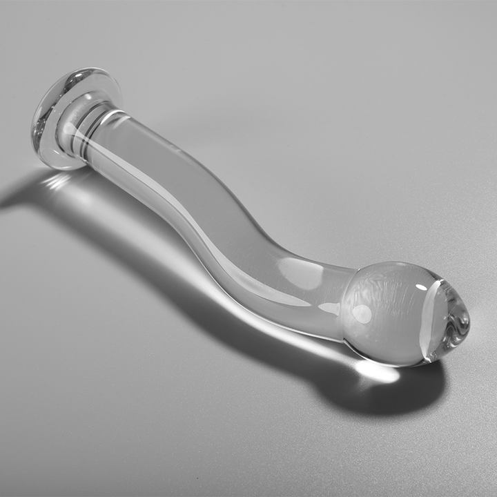 Nebula Series By Ibiza Model 18 Dildo Borosilicate Glass — Clear glass