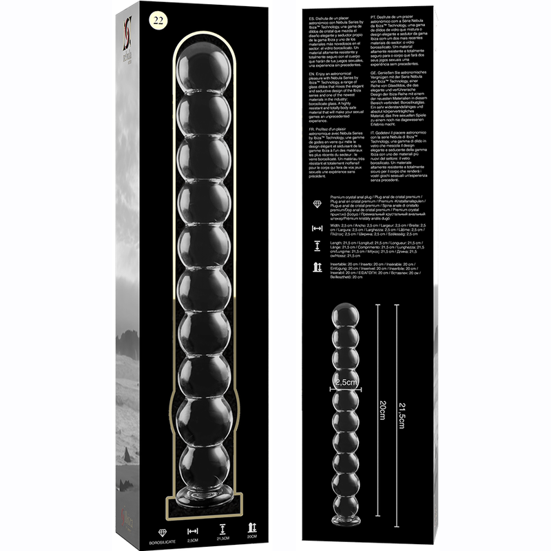 Nebula Series By Ibiza Model 22 Dildo Borosilicate Glass