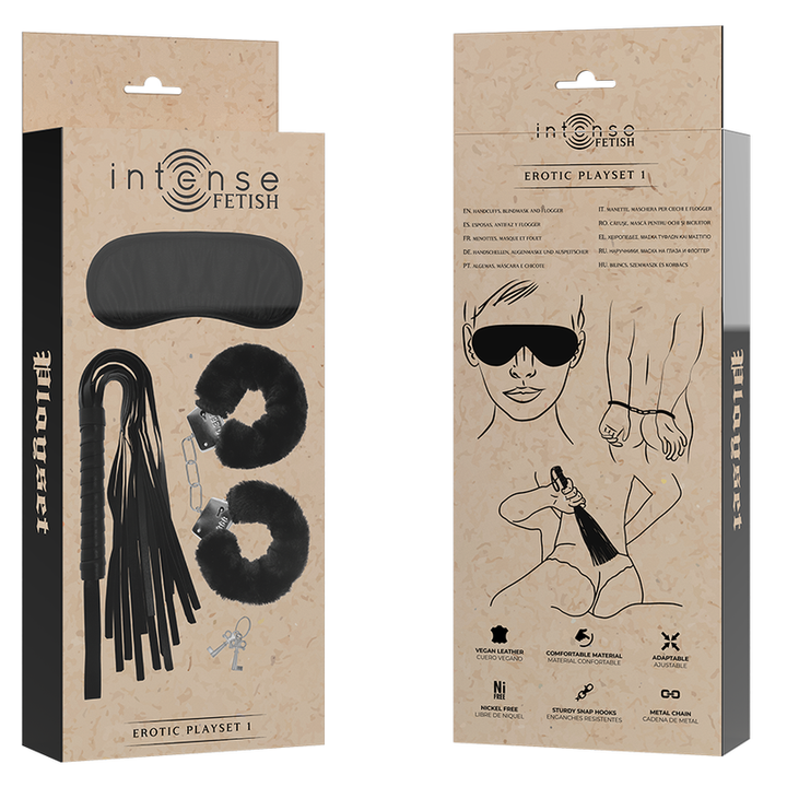 Intense Fetish - Erotic Playset 1 With Handcuffs, Blind Mask