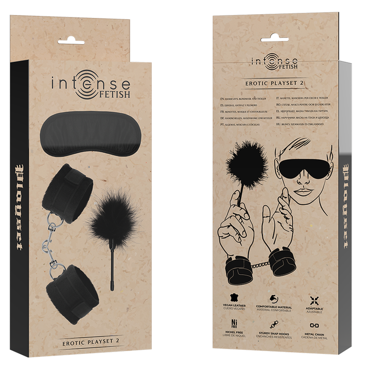 Intense Fetish - Erotic Playset 2 With Handcuffs, Blind Mask