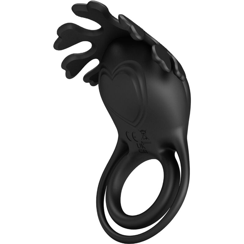 Pretty Love Ruben - Vibrator Ring 7 Vibrations Black Silicone