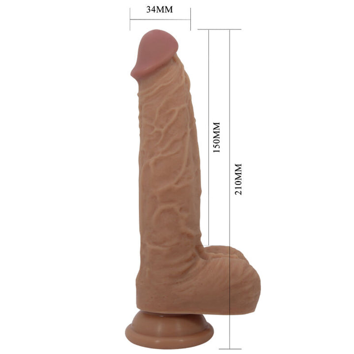 Pretty Love Jonathan Silicone Dildo — Brown