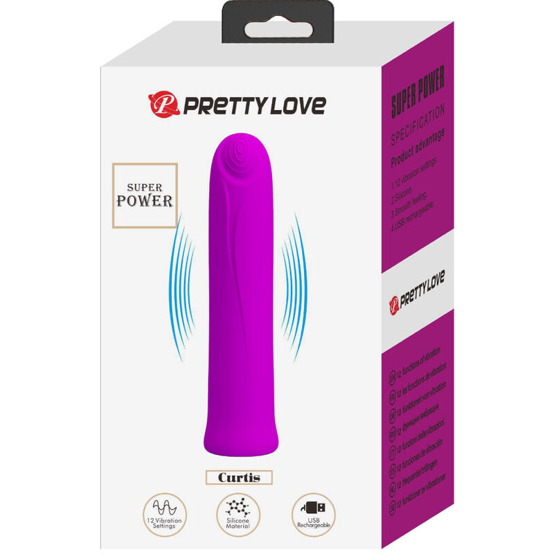 Pretty Love Curtis - Mini Super Power Vibrator 12 Violet